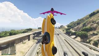 GTA 5 Scramjet stunt to Cargoplane [upl. by Yenot247]