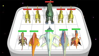 DINO EVOLE Merge Dinosaurs  Merge Master Merge Battle Battle simulator Game [upl. by Ihtak]