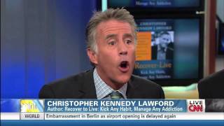 Chris Kennedy Lawford amp Patrick Kennedy live on CNNs quotStarting Point wSoledad OBrienquot 1813 [upl. by Emsoc]