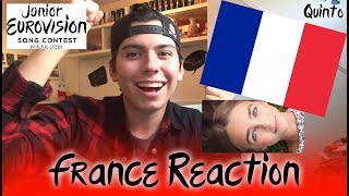 Junior Eurovision 2018  FRANCE  Quinto Reaction amp Review [upl. by Joselyn470]