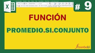 🚀 Función PROMEDIOSICONJUNTO 👉 Utilizando UNO o VARIOS CRITERIOS  PROMEDIO SI CONJUNTO Excel [upl. by Gunthar]