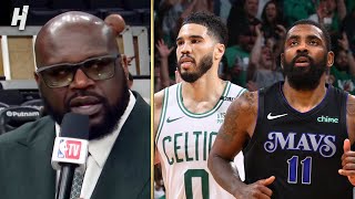 Shaq amp NBA TV crew REACTION to Celtics vs Mavericks Game 1 Highlights [upl. by Asirac]