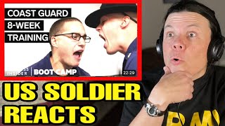 Coast Guard Boot Camp US Soldier Reacts Business Insider [upl. by Suirad]