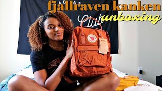 fjallraven kanken backpack unboxing  brick [upl. by Narruc]