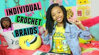 Natural kids styles Individual crochet braids Kid and family friendly [upl. by Christos]