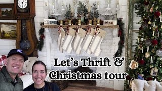 Thrift With Me and Home Christmas Tour [upl. by Namien17]