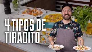 4 TIPOS DE TIRADITO Y 2 LECHES DE TIGRE PERFECTAS PARA EL VERANO  GIACOMO BOCCHIO [upl. by Tutankhamen]