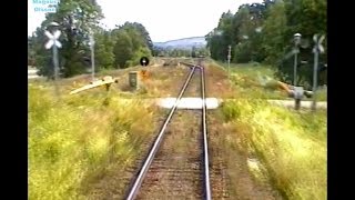 Sweden Inland Railway KRISTINEHAMN  PERSBERG 2005 Train Drivers Cab View from Y1 1306 [upl. by Buckley700]