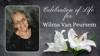 Wilma Van Peursem Celebration of LIfe [upl. by Roarke]