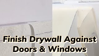 Finish Drywall Around Windows Doors Neatly with TrimTex Tear Away Bead [upl. by Enairda]