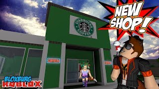 SPENDING THE DAY AT STARBUCKS w My Daughter in ROBLOX BLOXBURG 4 [upl. by Swanson362]