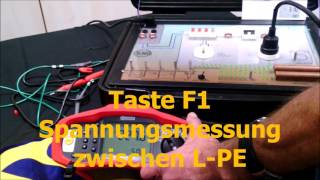 Spannungs und Frequenzmessung mit dem VDE 0100 Messgerät BehaAmprobe ProInstall 200 [upl. by Leong]