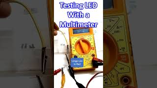 Testing LED With a Multimeter [upl. by Ziana]