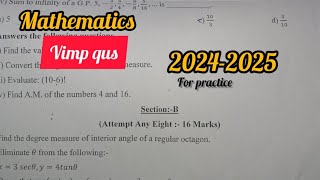 11th mathematics 20242025 1st semester [upl. by Radek920]