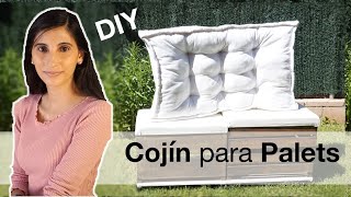 Cómo hacer cojín para palets  Cojín DIY terraza  50mil IDEAS [upl. by Virgina]