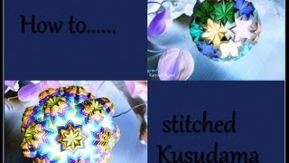 How to stitched  nähst du Kusudama [upl. by Yelsel]