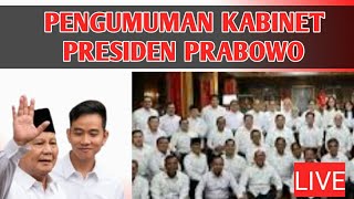 Pengumuman kabinet Bapak PRABOWO semoga amanah [upl. by Aljan]