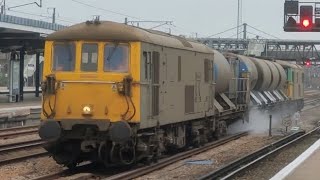 73201 quotBroadlandsquot amp 73202 arriving and departing Ashford International with RHTT 101124 [upl. by Shinberg]