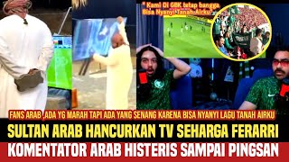 Beragam Reaksi Fans Arab Saudiusai Kalah 20 dari Indonesia  Kami bangga Nyanyi Lagu Tanah Airku❗ [upl. by Johnathan]