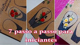 7 passo a passo de adesivos de unha para iniciantes [upl. by Assirrak329]