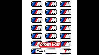 BMW M Sport Stickers Now Available in India  Premium Car Styling automobile bmwmsport racing [upl. by Cloutman406]