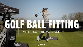 Sophie Walkers Titleist golf ball fitting  Pro V1 Pro V1x or Left Dash 🤔 [upl. by Candace]