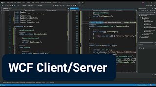 WCF ClientServer App with C inside Visual Studio 2022  Getting Started [upl. by Yadrahs]