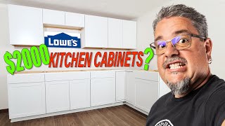 Lowes Budget OffTheShelf Kitchen Cabinet Install amp Review DIY Diamond Now Cabs for around 2K [upl. by Anrym]