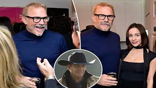 Kevin Costner parties it up in NYC with athlete Rainy Castaneda after ‘Yellowstone’ death [upl. by Cornwall]