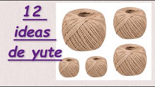 12 DIY IDEAS from jute with your own hands Crafts made of jute with your own hands [upl. by Arramahs]