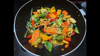 Stir Fry Vegetables  Sauteed Veg  Healthy amp Quick Recipe  Crunchy Veg Stir Fry  Instant Recipe [upl. by Atteloiv]