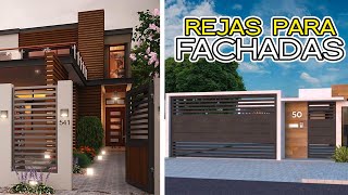 60 Ideas de REJAS para FACHADAS DE CASAS  Rejas para ventanas y puertas [upl. by Neliak]