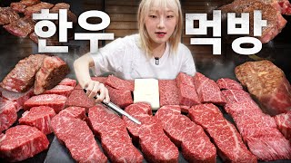 에이 뭐 한우 맛이 다 거기서 거기 아니네요 ㅎㅎ 제주도 한우 부위별 먹방 [upl. by Bing898]