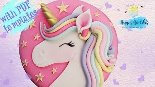 Easy UNICORN cake tutorial  UNICORN cakes 🦄 [upl. by Wilbur]