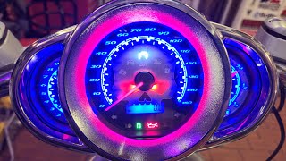 DutchCustomLED VRod Gauge Instrument Cluster Speedometer for Drag Racing Application [upl. by Clotilde]