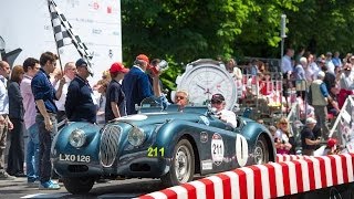 Mille Miglia 2014  Jay Lenos Garage [upl. by Ahsinroc870]