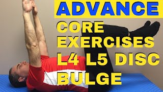 4 ADVANCE Core Strengthening Exercises  L4 L5 Disc Bulge Exercises  Dr Walter Salubro [upl. by Butler730]