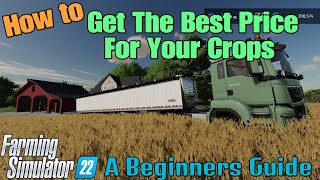 How To Get the Best Price for Your Crops on FS22 Tutorial [upl. by Alurta681]