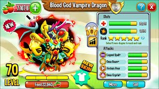 Dragon City Hatching Blood God Vampire Dragon the BEST Legendary Dragon 2021 😱 [upl. by Xuerd394]