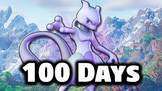 I Spent 100 DAYS in LEGENDARY only Pixelmon Full Movie [upl. by Aiderfla]