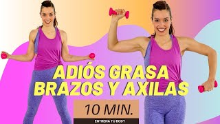 Mejores ejercicios para TONIFICAR BRAZOS 💪🏼 y ELIMINAR grasa de las AXILAS [upl. by Hullda138]