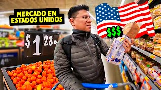 ¿CUANTO CUESTA HACER el MERCADO en ESTADOS UNIDOS 🇺🇸 [upl. by Macur]