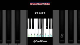 SpiderMan themepiano tutorial [upl. by Ettellocin]