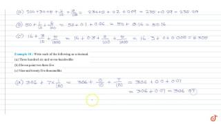 NCERT  Class VI  DECIMALS  Solved Examples  Question No 10 [upl. by Netsriik]