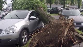 Teofilów po burzy Łódź Nawałnica 10082017 [upl. by Adore]