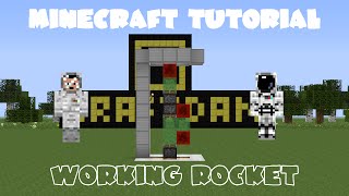 Minecraft Tutorial Working Redstone Rocket [upl. by Rubens731]