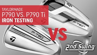 TaylorMade Iron Head to Head Test  P790 vs P790 TI Trackman Testing amp Comparison [upl. by Alis608]