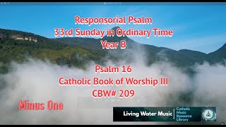 Responsorial Psalm  33rd Sunday of Ordinary Time YrB  CBW209  Psalm 16 Backing Tracks [upl. by Canning]