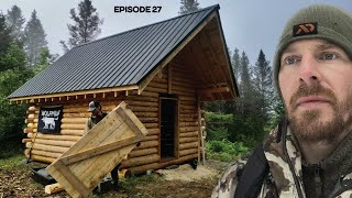 Log Cabin Build on OffGrid Homestead EP27 [upl. by Hairaza523]