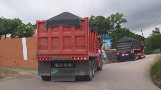 Straight truck VS Trailer fully loaded going up mount rosser steep hill [upl. by Sharpe]